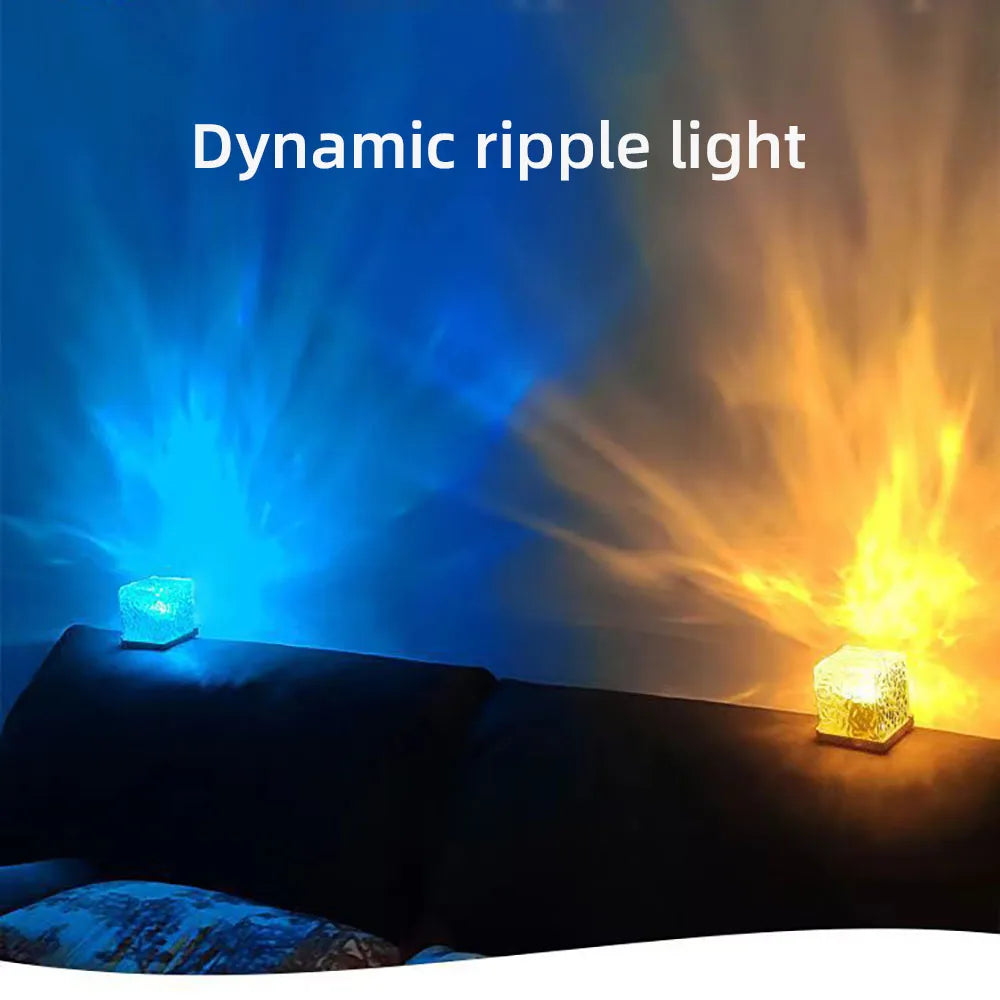 🌌 Lámpara Aurora Boreal & Océano ✨ Luz Ambiente LED
