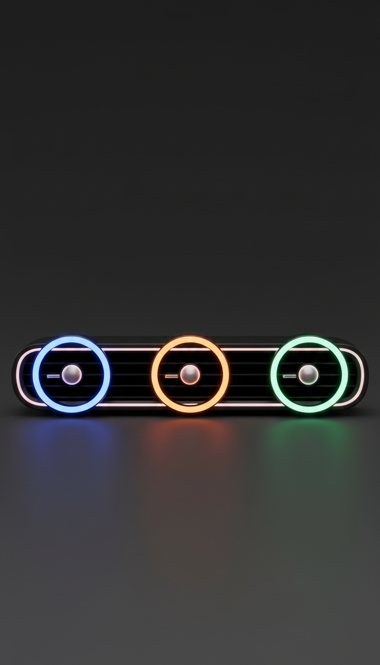 Glow ring car vent gadget for ambient lighting